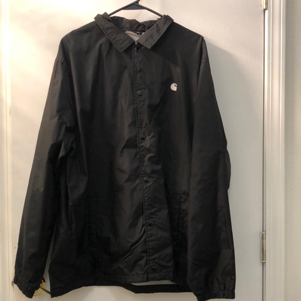 Men’s Carhart black button up windbreaker